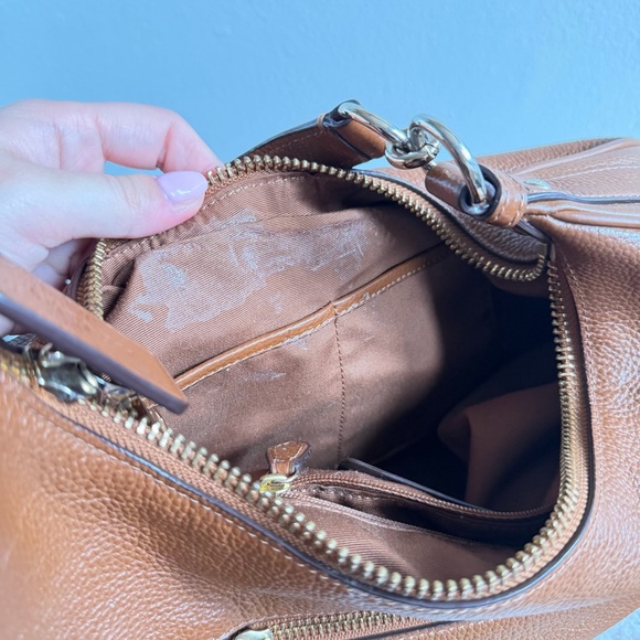 Coach East West Harley Hobo Bag Shoulder/Crossbody Strap Cognac Brown - Picture 12 of 12